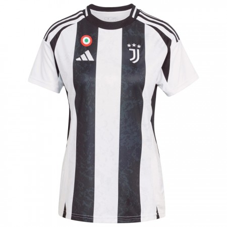 Koszulka Juventus Damska Domowe 2024-25 Koszulki Piłkarskie Krótki Rękaw